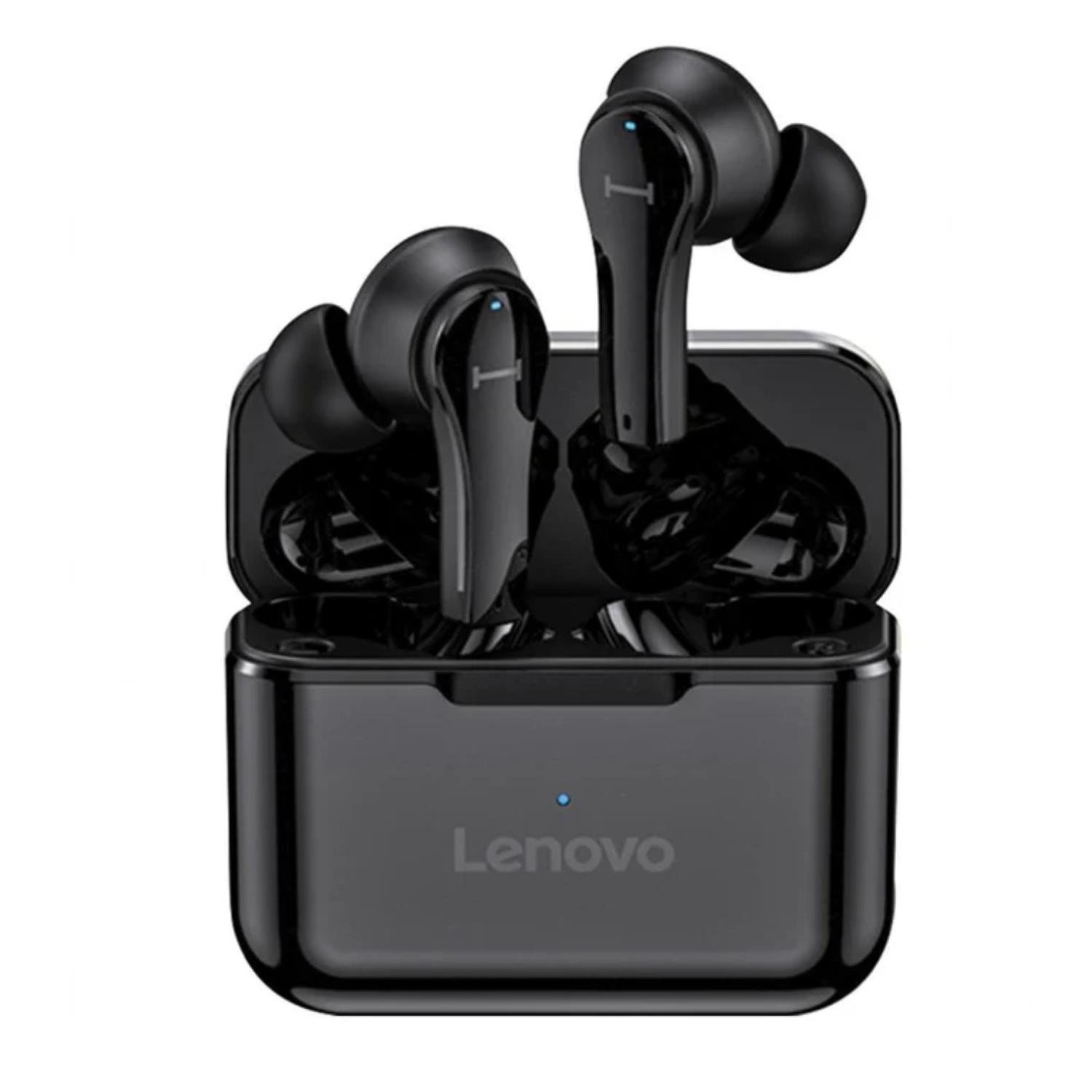 AUDIFONOS BLUETOOTH TWS IN EAR RECARGABLES NEGRO QT82 LENOVO - 1
