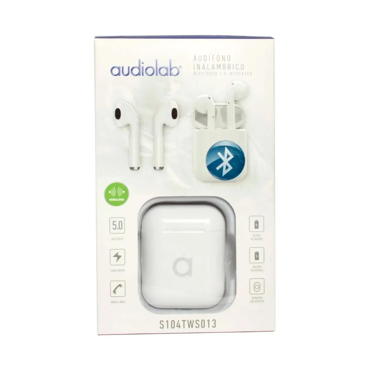 AUDIFONOS BLUETOOTH TWS EARPOD BLANCO TWS013 AUDIOLAB - 3
