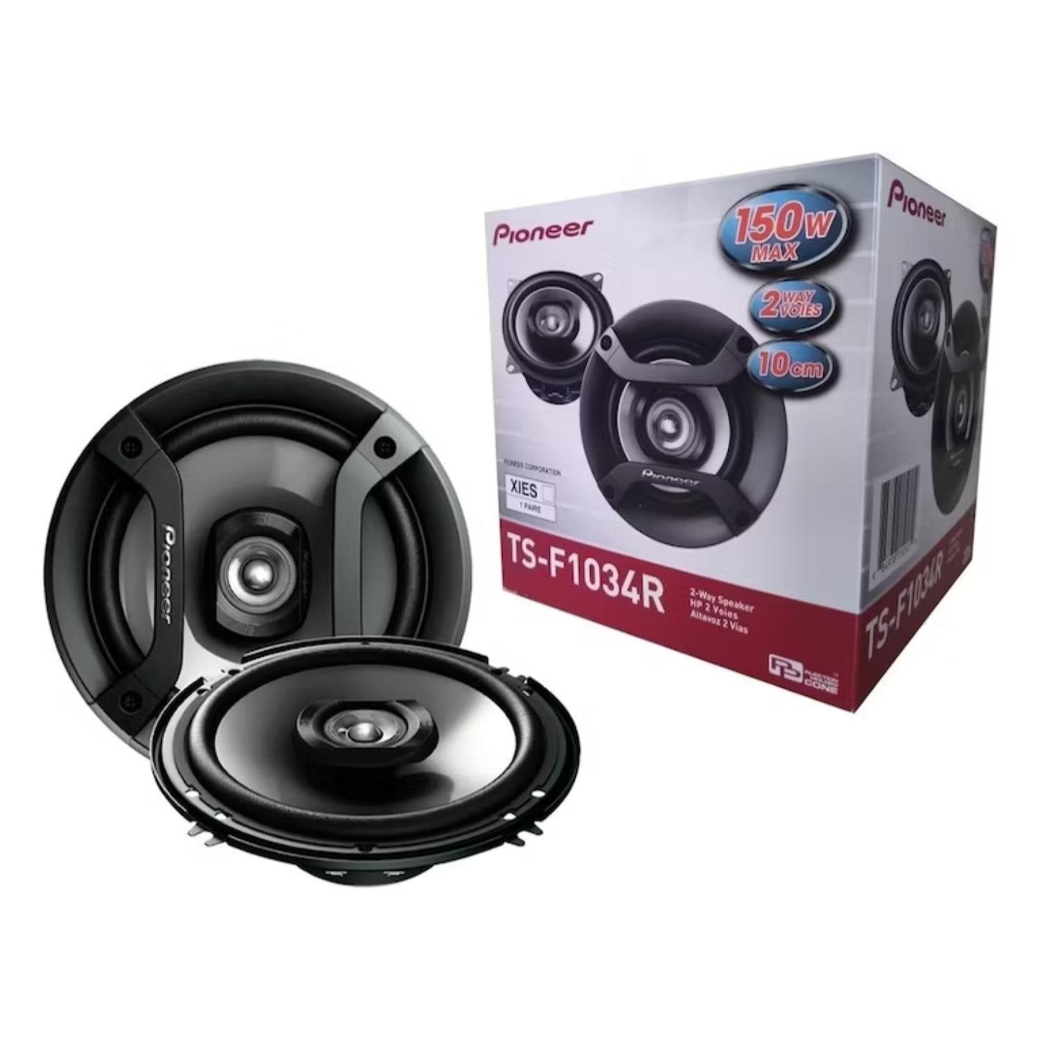 PACK 2 PARLANTES 4' 10CM PARA AUTOMOVIL NEGRO TS-F1034R PIONEER - 3