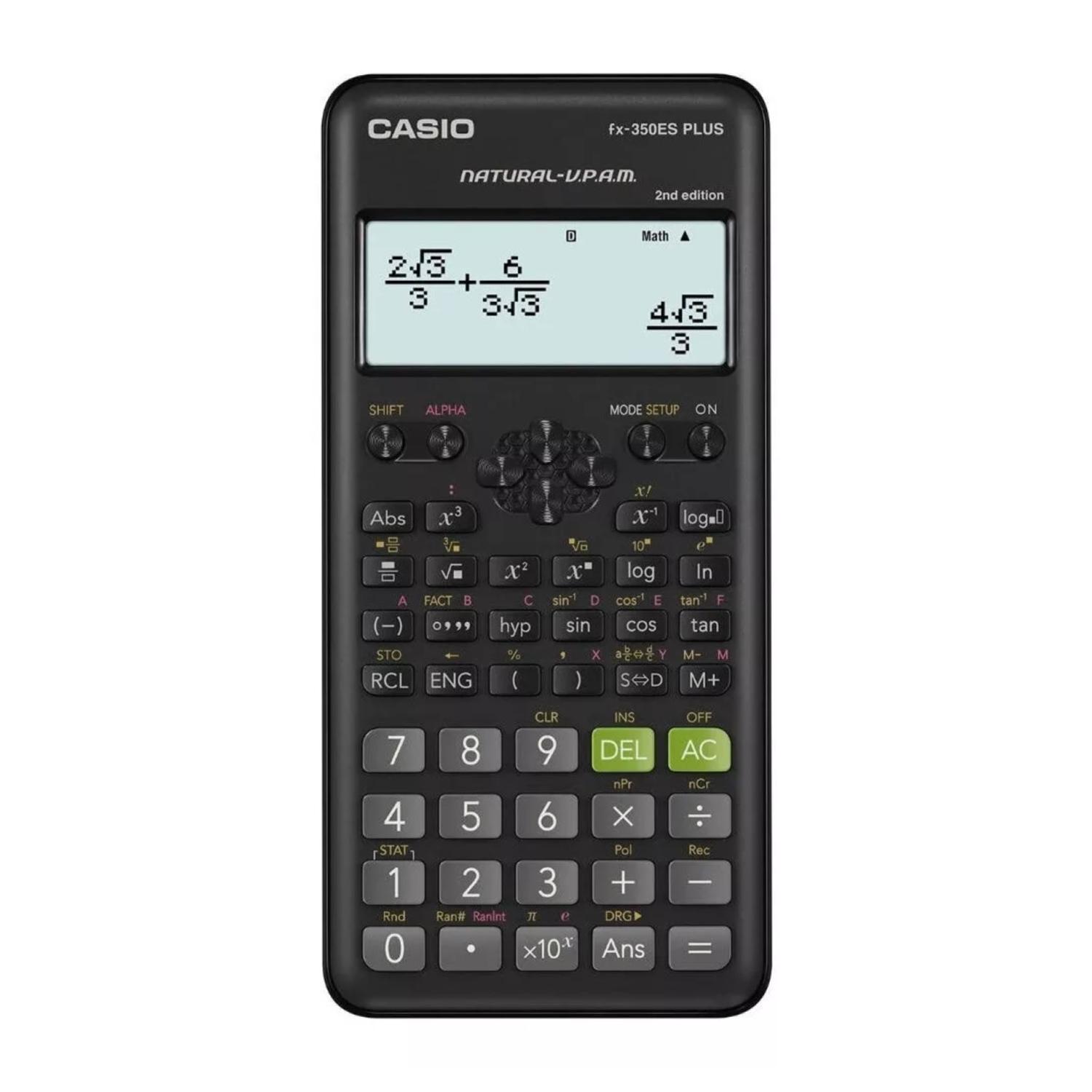 CALCULADORA CIENTIFICA 252 FUNCIONES NEGRO FX-350ES PLUS CASIO - 2