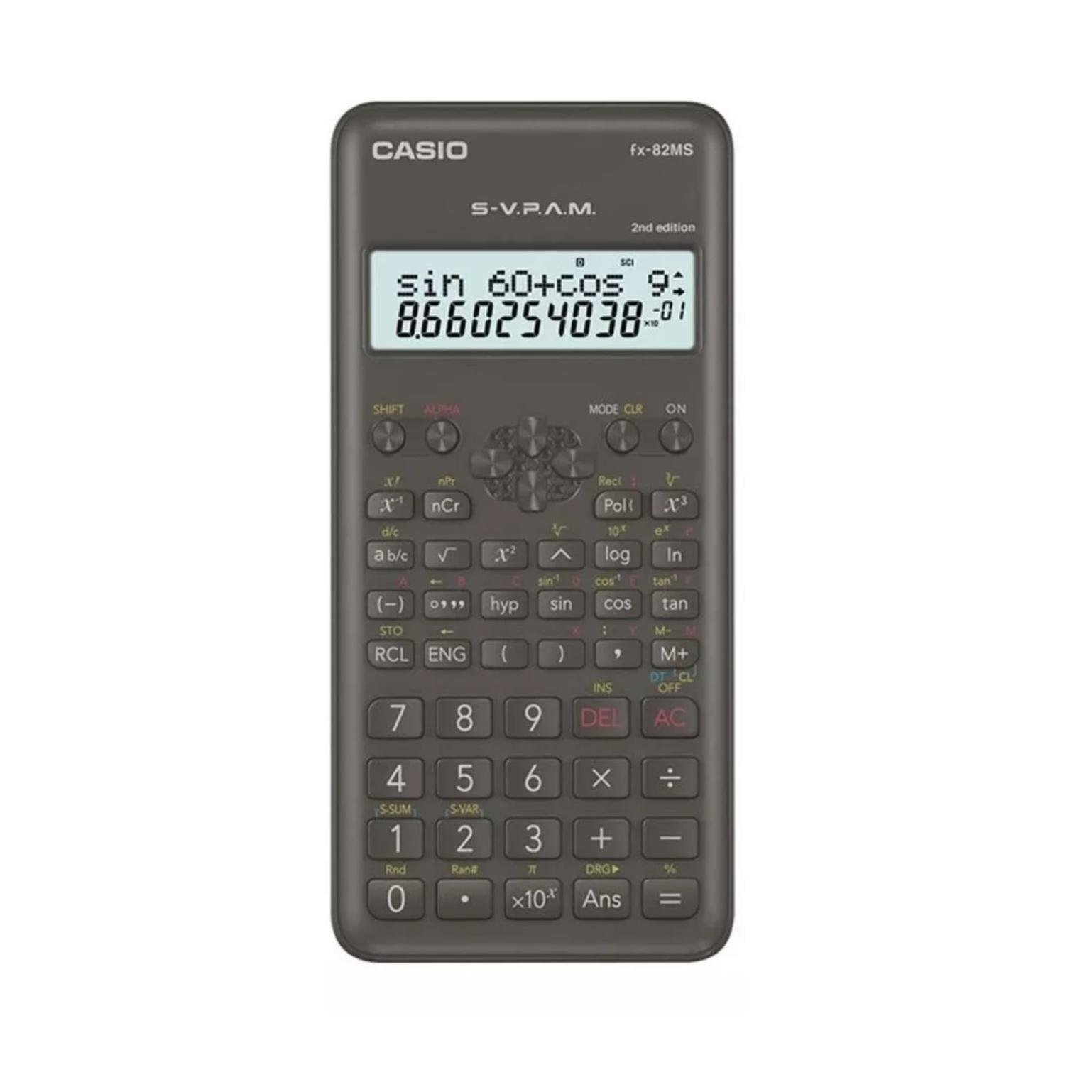CALCULADORA CIENTIFICA 240 FUNCIONES NEGRO FX-82MS CASIO - 1