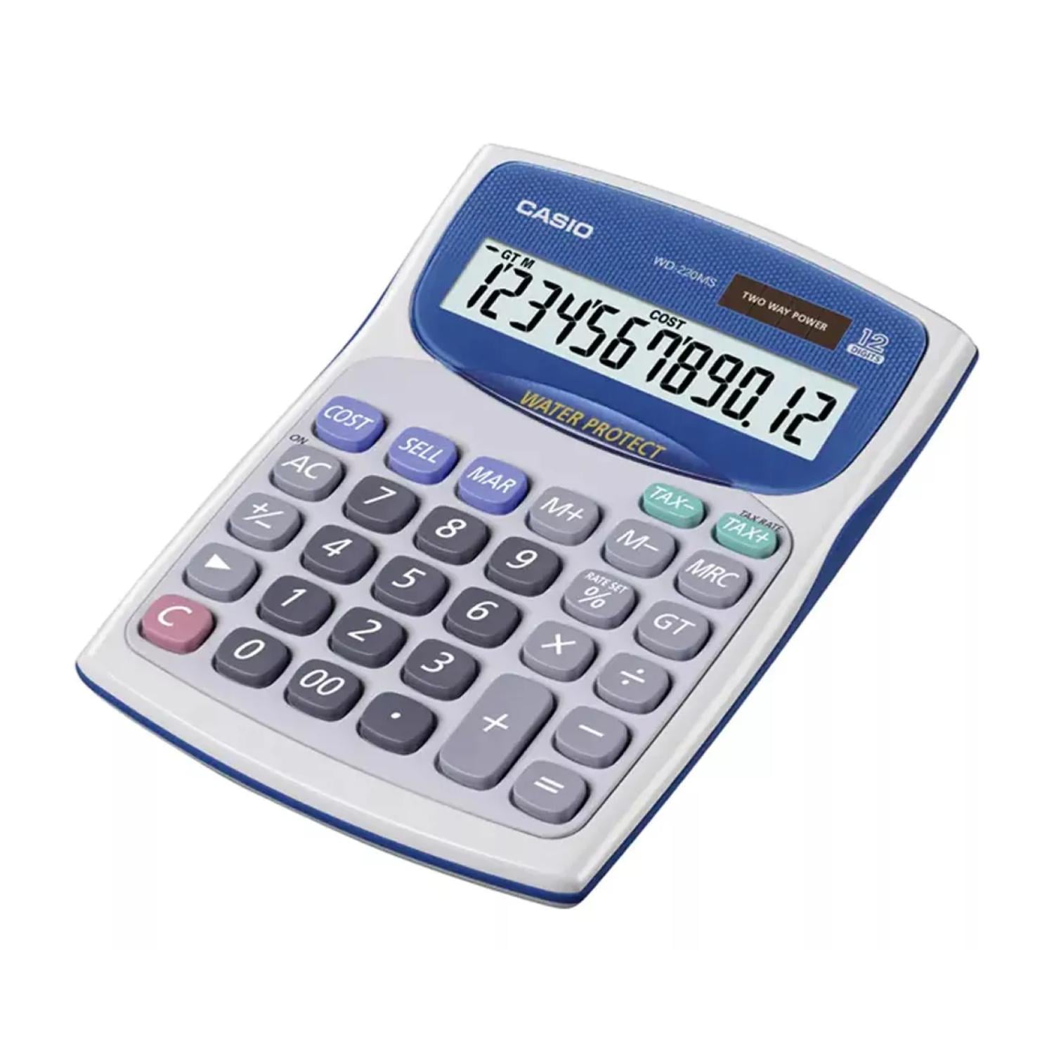 CALCULADORA DE ESCRITORIO 12 DIGITOS BLANCO WD-220MS-WE CASIO - 2