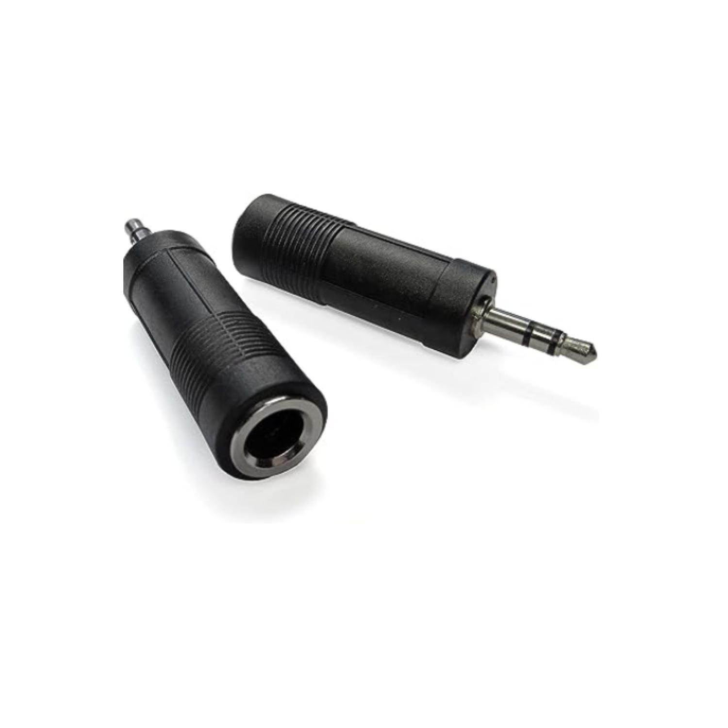 ADAPTADOR DE AUDIO 6.3 MM HEMBRA A 3.5 MM MACHO - 2
