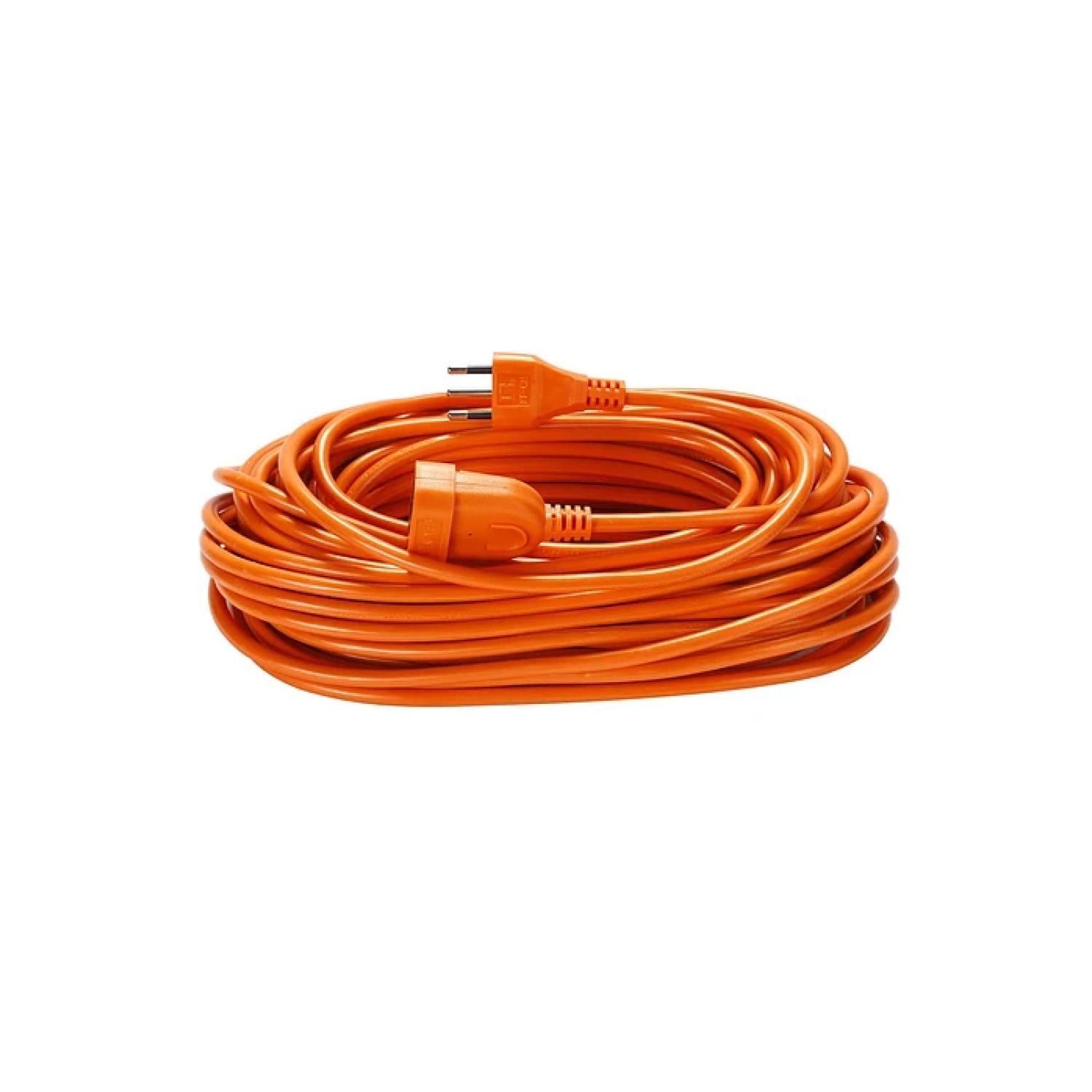 ALARGADOR EXTENSION DE CORRIENTE 20MTS 10A NARANJA MACROTEL - 1