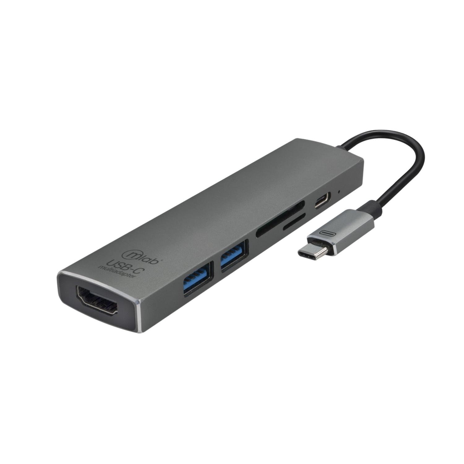 HUB ADAPTADOR USB C A 2 USB 3.0 HDMI USB C 8863 MLAB - 1