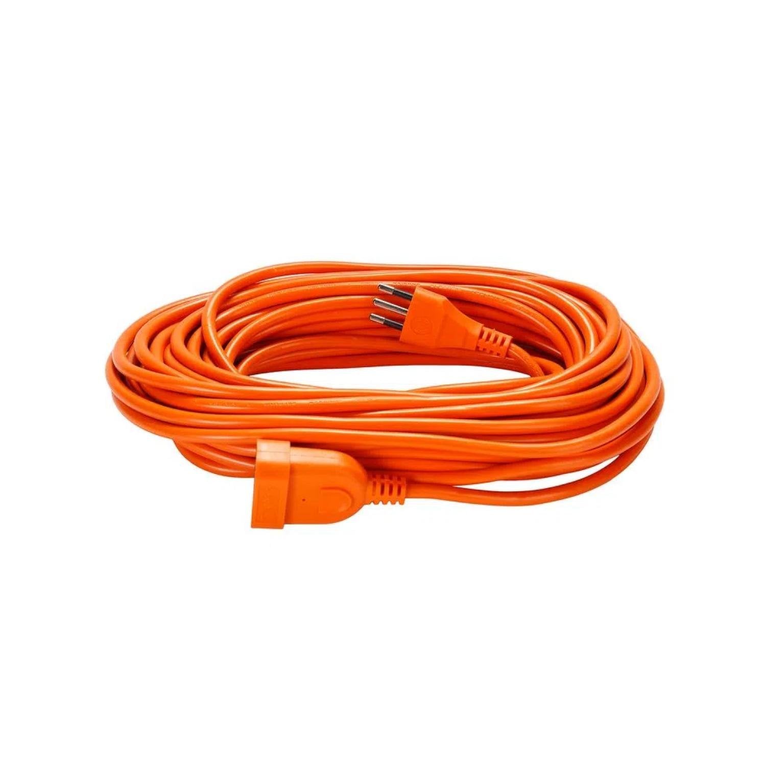 ALARGADOR EXTENSION DE CORRIENTE 15MTS 10A NARANJA MACROTEL - 1