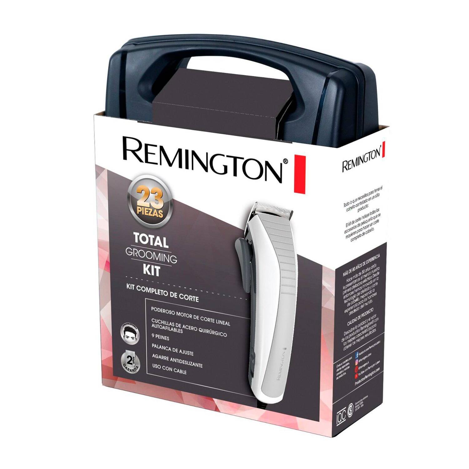 MAQUINA CORTADORA DE CABELLO PELO 23 PIEZAS BLANCO HC4050 REMINGTON - 4