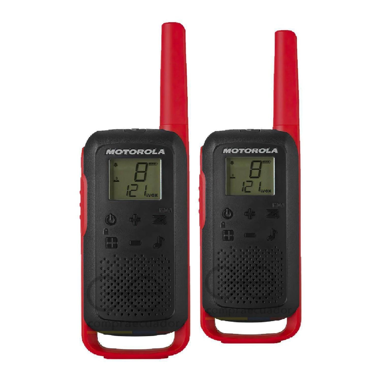 PACK 2 RADIO TRANSMISOR WALKIE TALKIES 32KM T210 MOTOROLA - 1