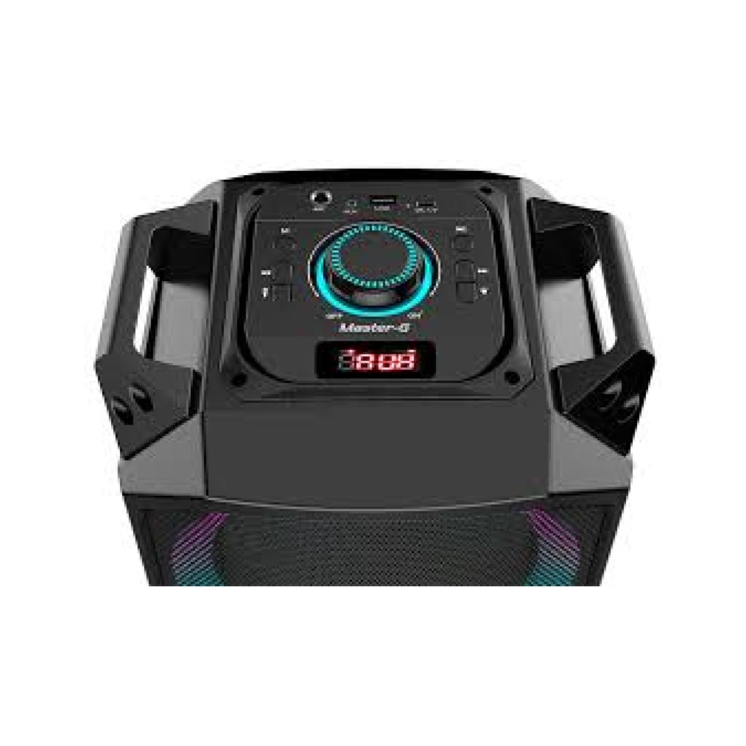 PARLANTE BLUETOOTH KARAOKE 4000W EN COLOR NEGRO LUXOR MASTER-G - 3