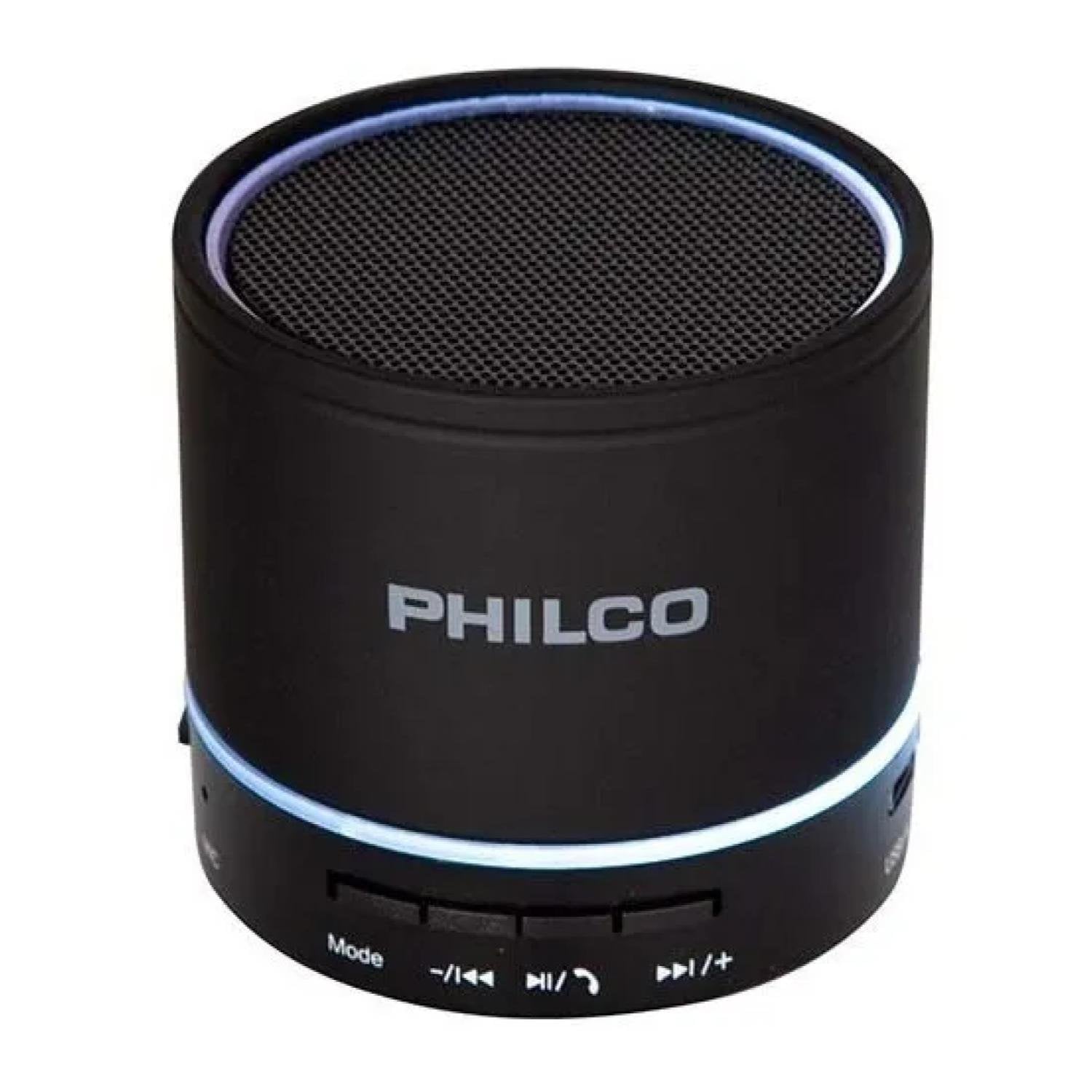 PARLANTE PORTATIL BLUETOOTH USB 3W EN COLOR NEGRO P295 PHILCO - 1