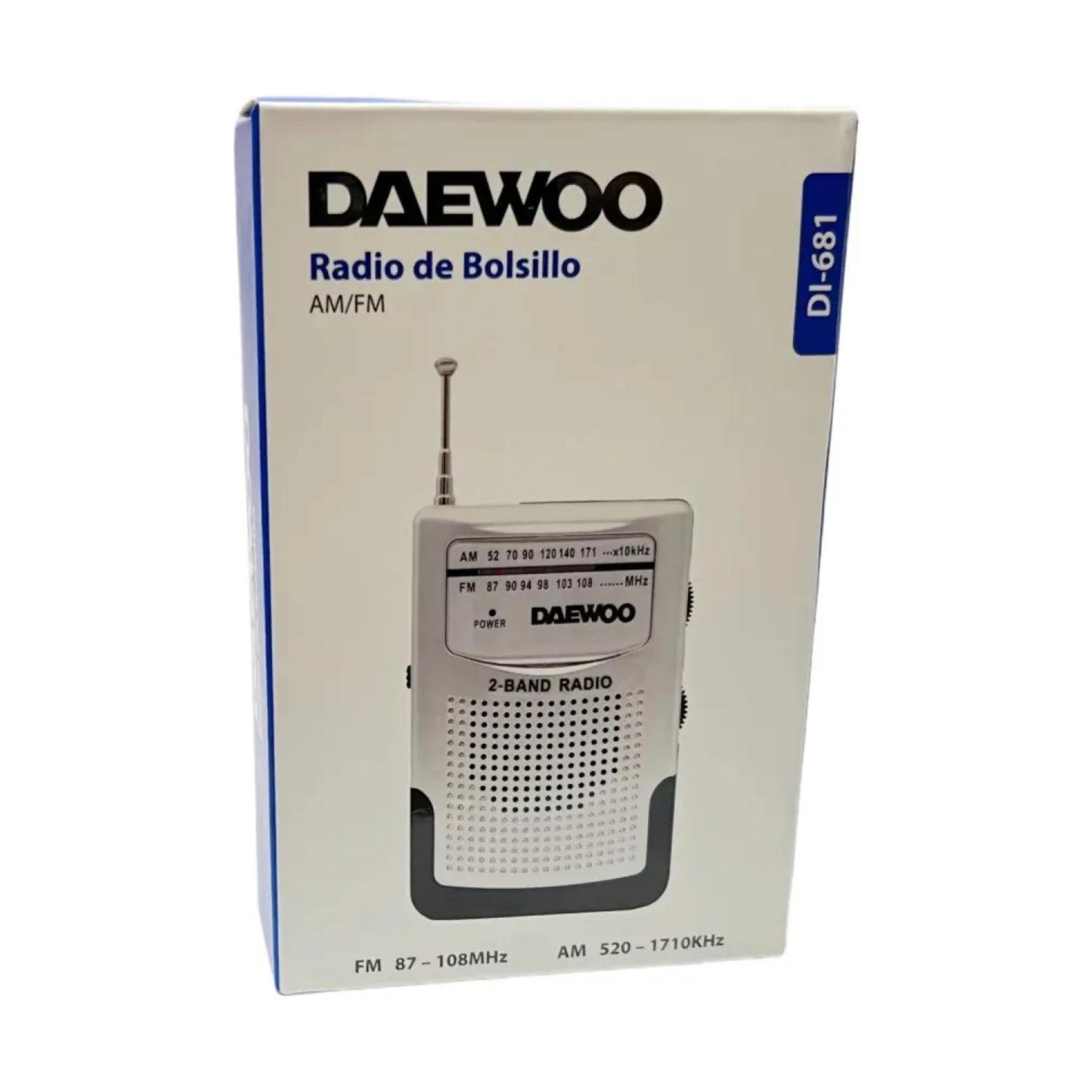RADIO DE BOLSILLO AM FM EN COLOR BLANCO DI681 DAEWOO - 2