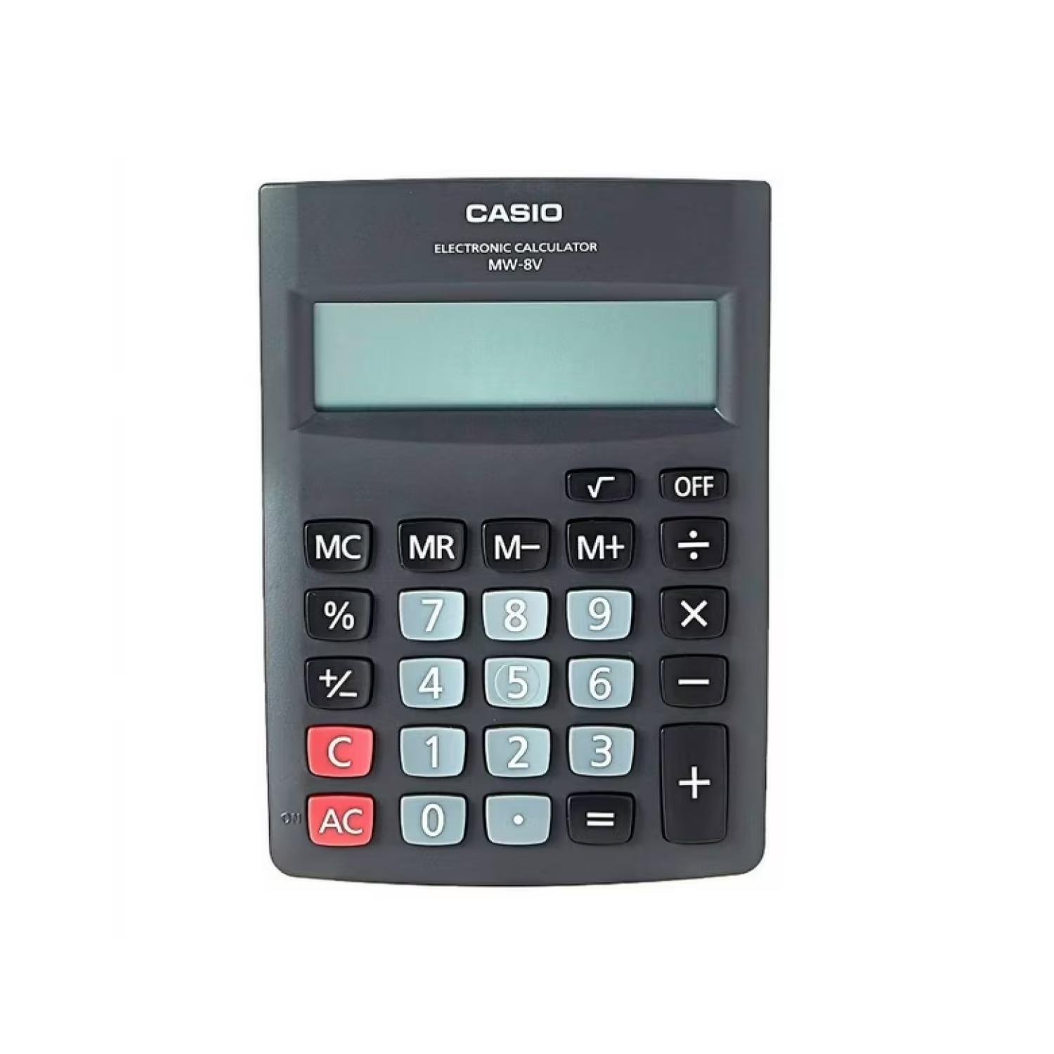 CALCULADORA DE ESCRITORIO 8 DIGITOS EN COLOR NEGRO MW-8V-BK CASIO - 1
