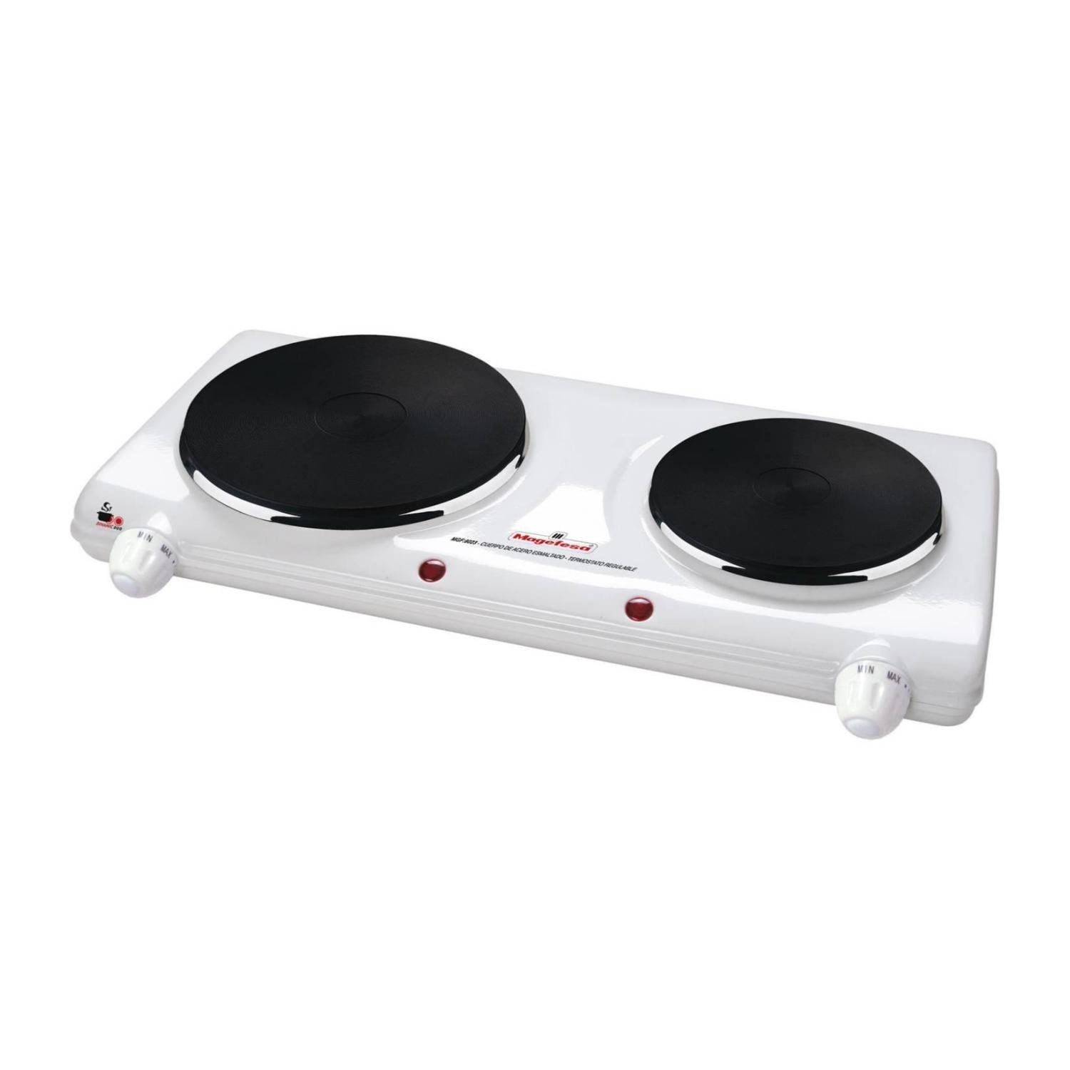 COCINA ELECTRICA 2 PLATOS 2250W EN COLOR BLANCO MGF8023 MAGEFESA