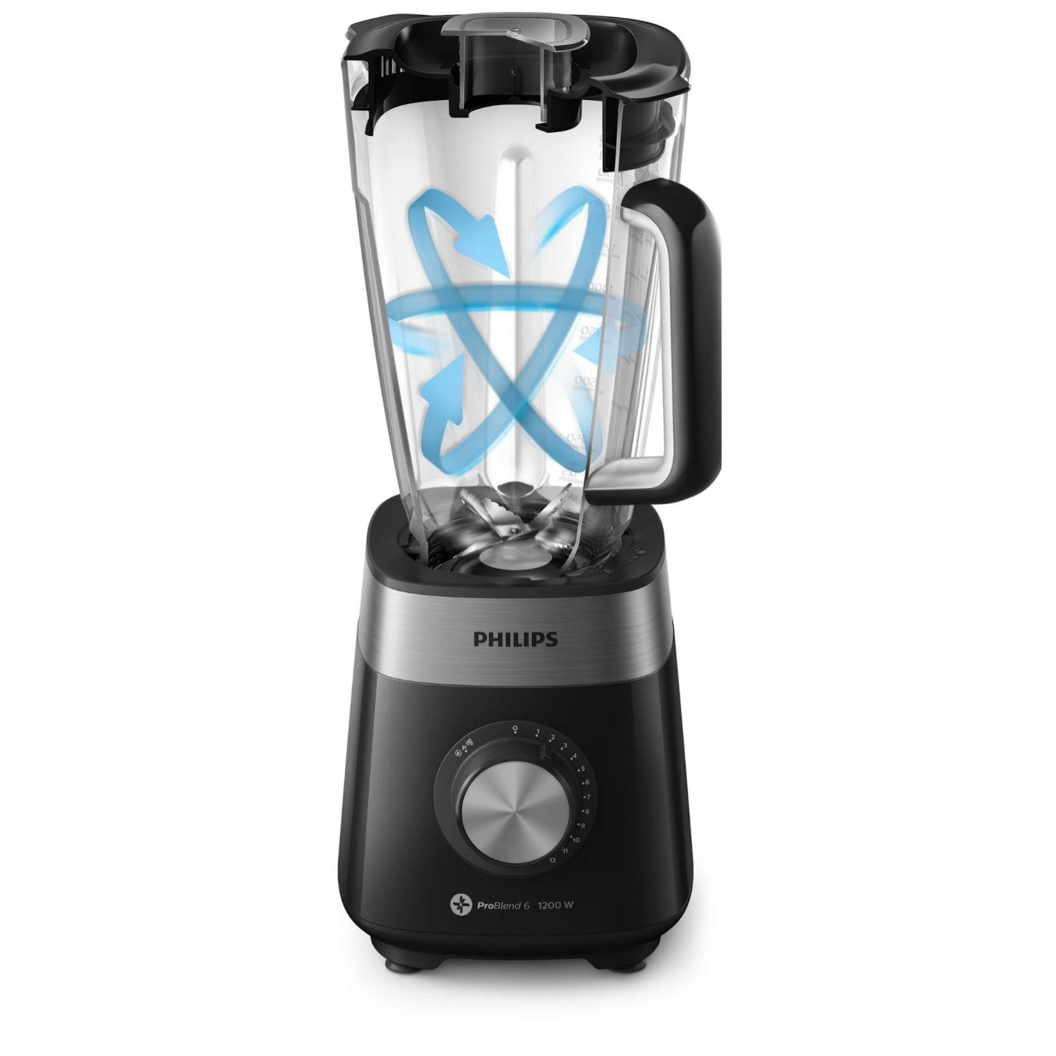 LICUADORA JARRA VIDRIO 3L 1200W EN COLOR NEGRO HR2242/92 PHILIPS - 3
