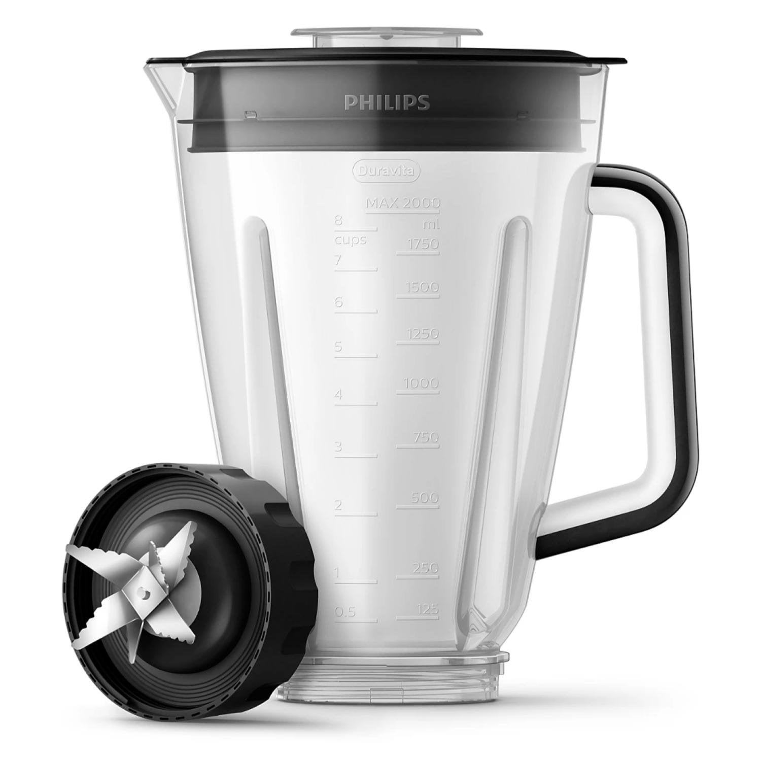 LICUADORA JARRA VIDRIO 3L 1200W EN COLOR NEGRO HR2242/92 PHILIPS - 5