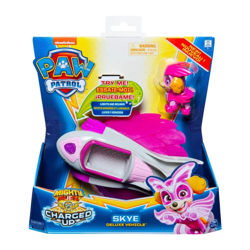 JUGUETE SKY NAVE EN COLOR BLANCO SUPER CHARGED FRICCION PAW PATROL - 3
