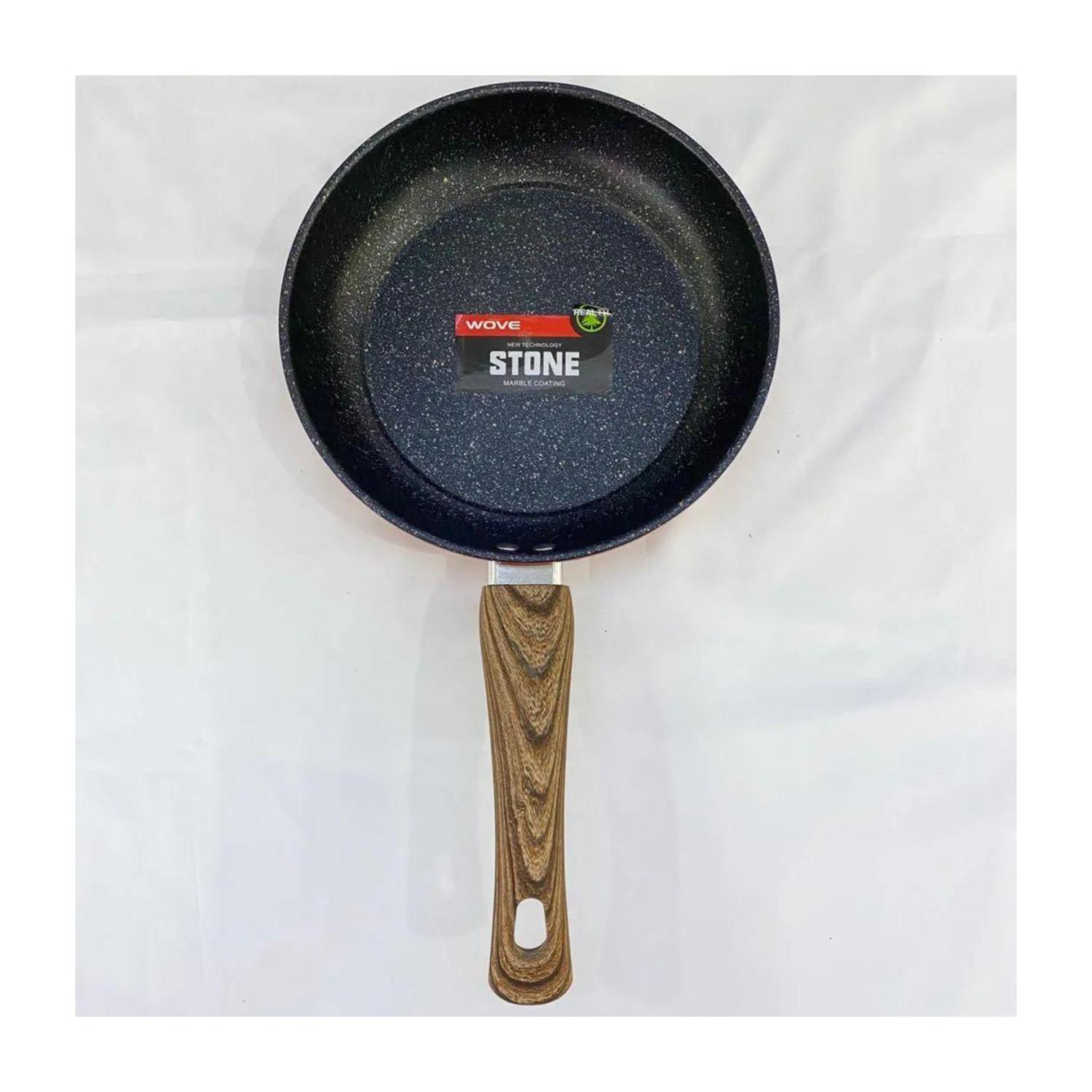 SARTEN DE PIEDRA ANTIADHERENTE 26CM CON MANGO DE MADERA - 1