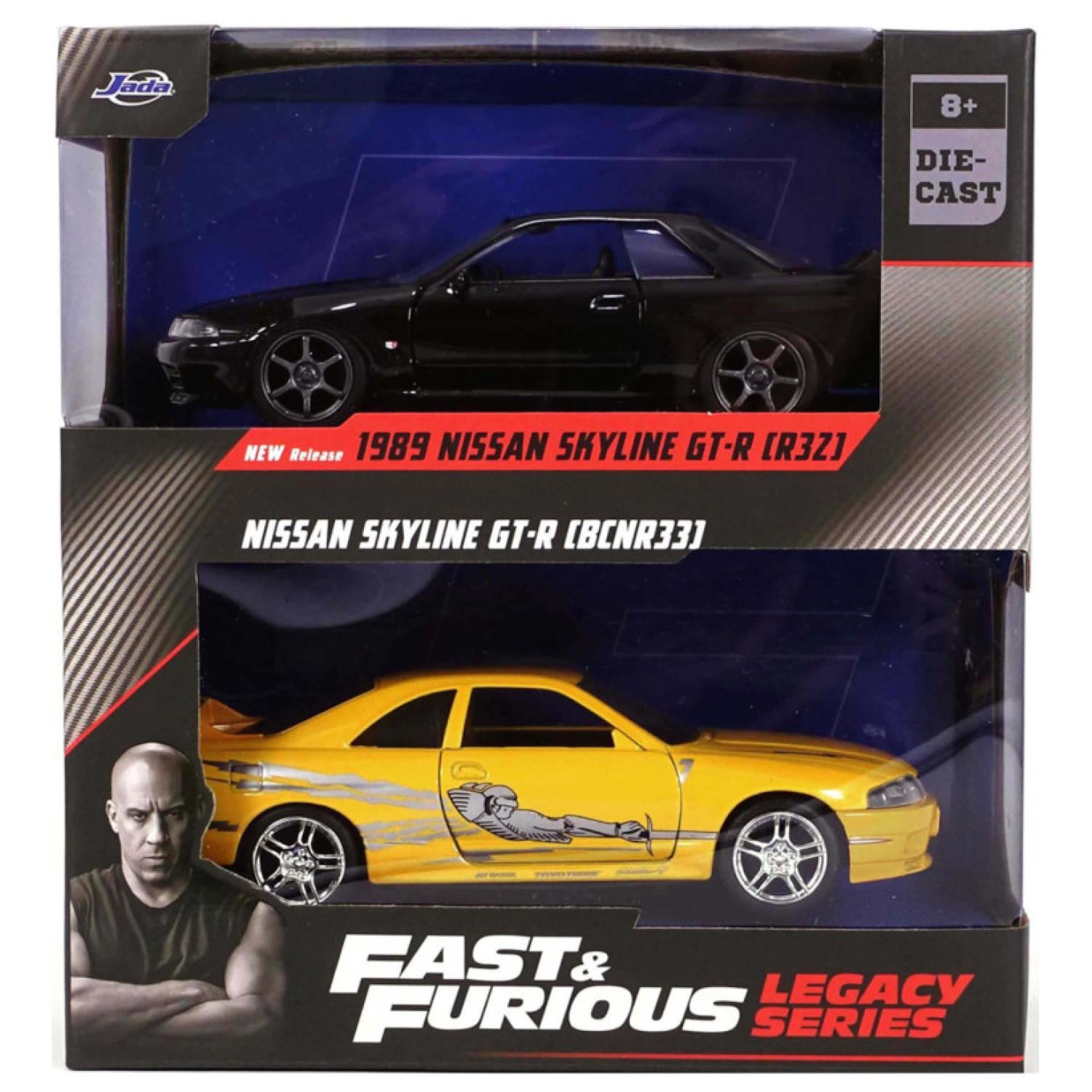 JUGUETE PACK 2 AUTOS RAPIDOS Y FURIOSOS SKYLINE 1:32 - 1