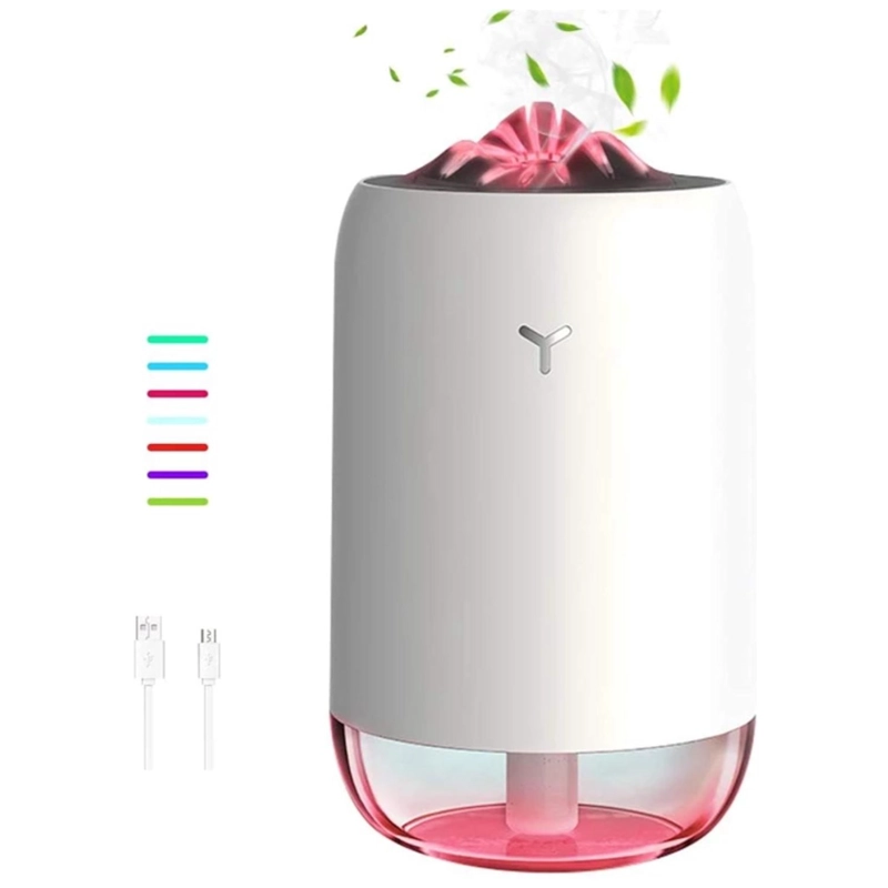 MINI HUMIDIFICADOR DIFUSOR DE AROMAS 7 COLORES LED 260ML - 3