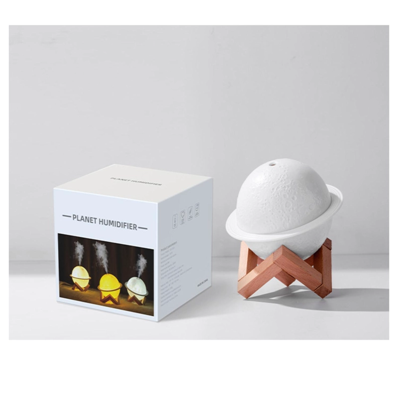 HUMIDIFICADOR DIFUSOR DE AIRE LAMPARA LUNA 3D 300ML - 2