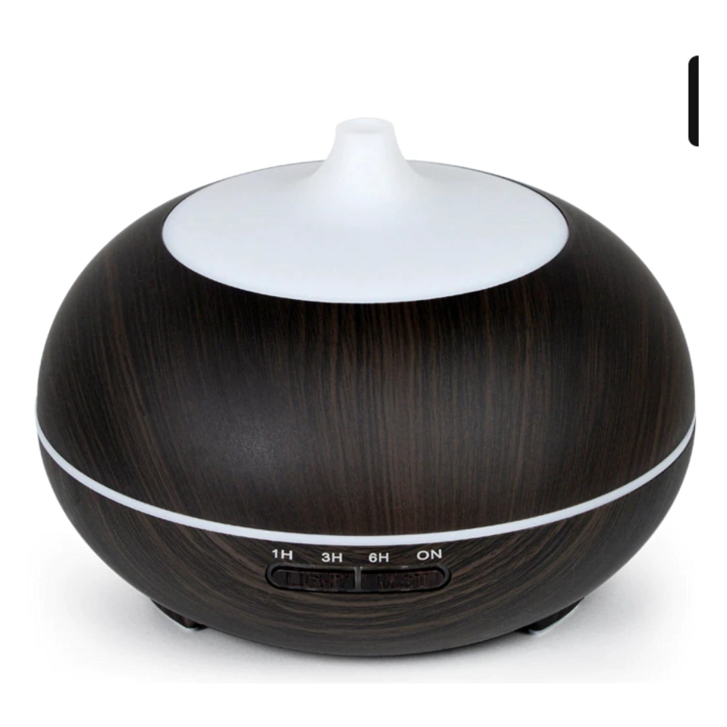 GENÉRICO HUMIDIFICADOR DIFUSOR DE AROMAS 7 COLORES LED 150ML MADERA O