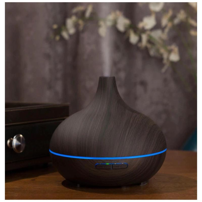 HUMIDIFICADOR DIFUSOR DE AROMAS 7 COLORES LED 150ML MADERA O - 3
