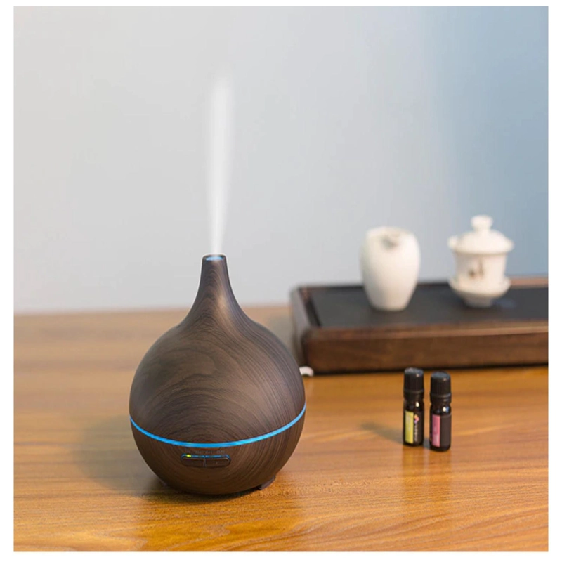 HUMIDIFICADOR DIFUSOR DE AROMAS 7 COLORES LED 150ML MADERA O - 4