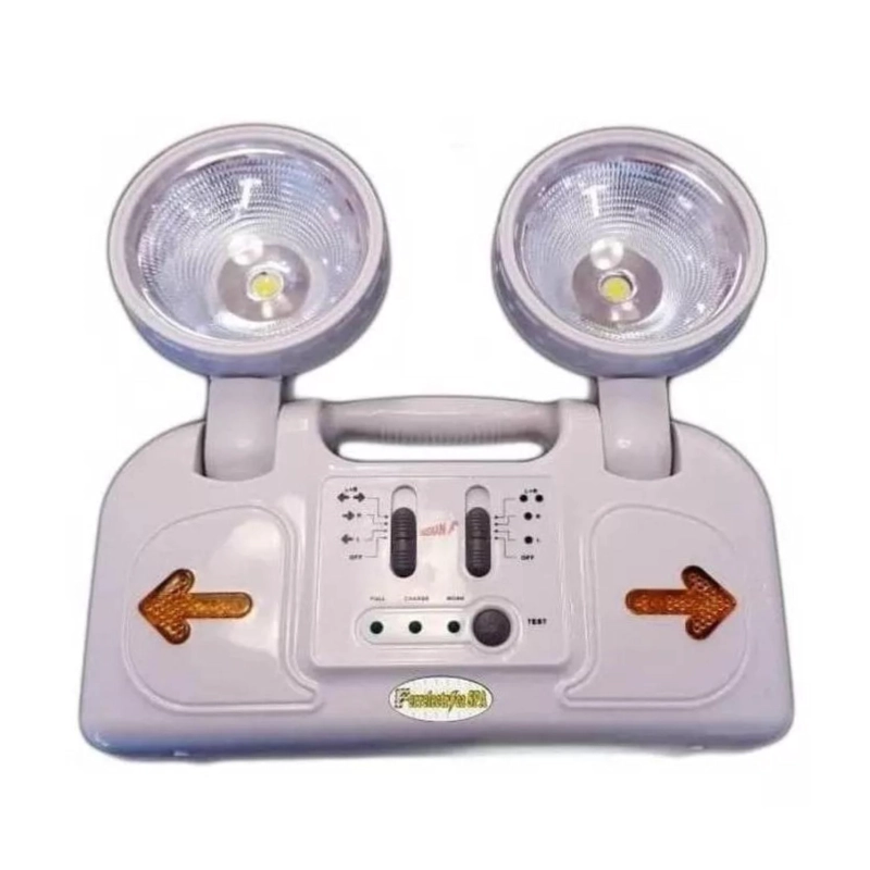 LAMPARA DE EMERGENCIA 2 FOCOS LED 10W BLANCO - 2