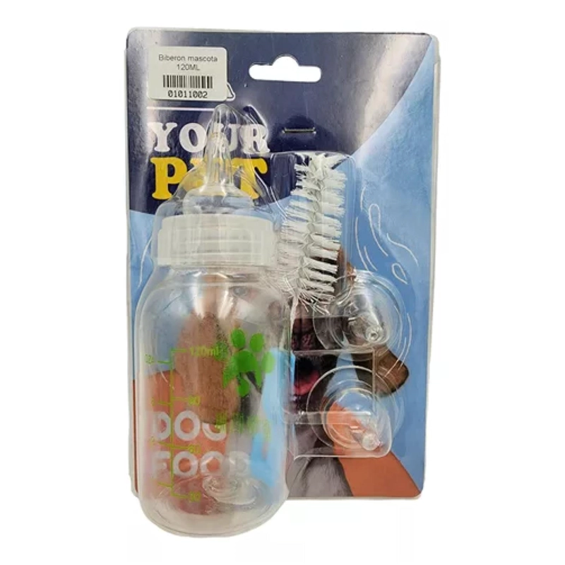 MAMADERA BIBERON TETERO PARA PERROS Y GATOS MASCOTAS 120ML - 2