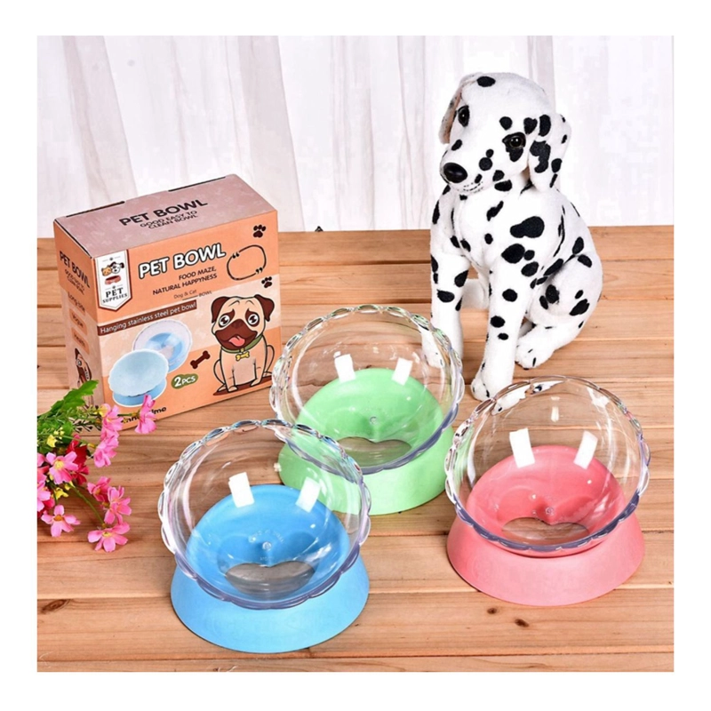 PLATO DE ALIMENTO ANTIDESLIZANTE CON BOWL PERROS MASCOTAS - 4