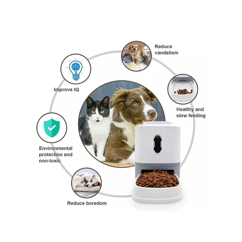 COMEDERO INTERACTIVO AUTOMATICO PARA PERROS GATOS MASCOTAS - 3