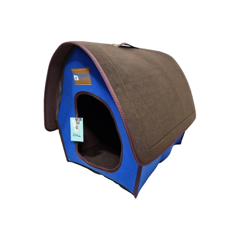 CASA CAMA PEQUEÑA COMODA PLEGABLE PARA PERROS Y GATOS ROSADA - 2