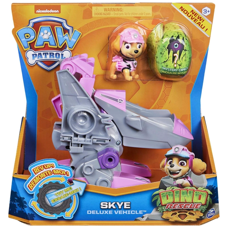 JUGUETE SKYE DINO RESCATE GRIS FRICCION PAW PATROL - 3