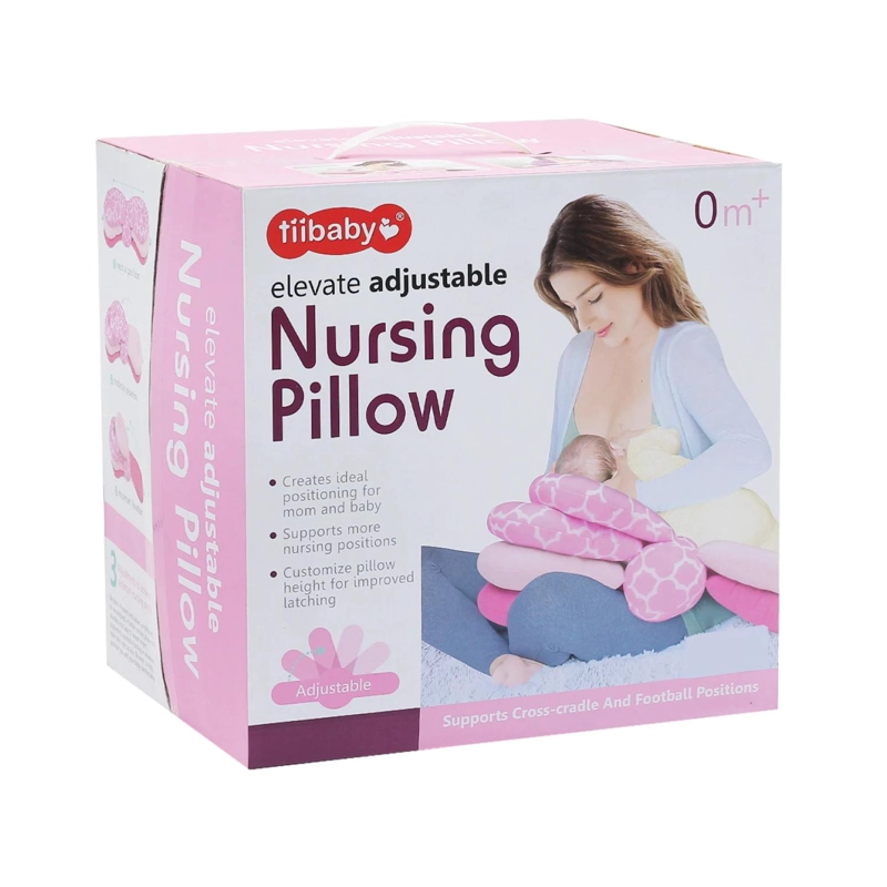ALMOHADA COJIN PARA LACTANCIA AMAMANTAR INFANTIL ROSADO - 4