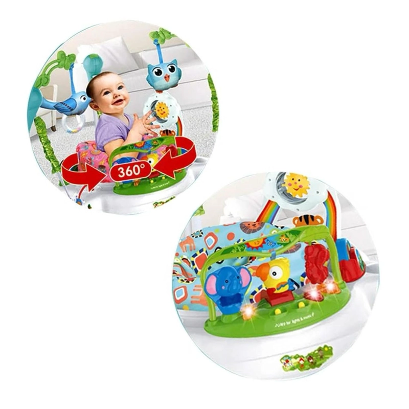 JUGUETE ARNES SALTARIN ELASTICO PARA BEBE CON ACCESORIOS AZUL - 2