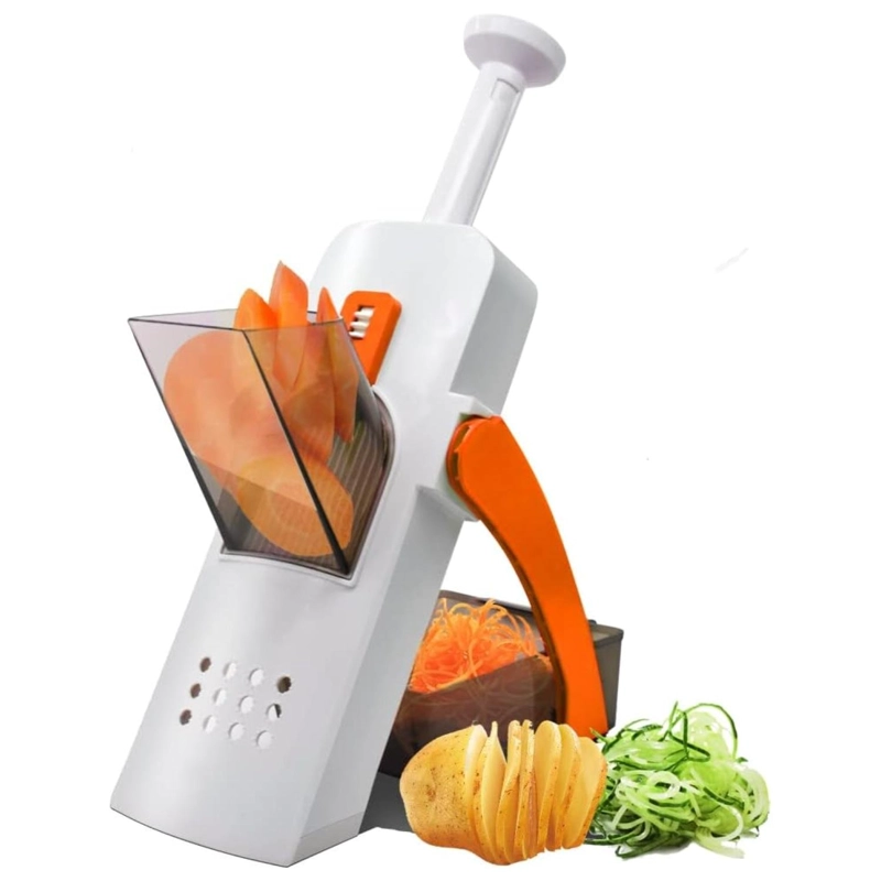 CORTADORA Y REBANADORA DE VERDURAS SLICER CON RECIPIENTES - 1