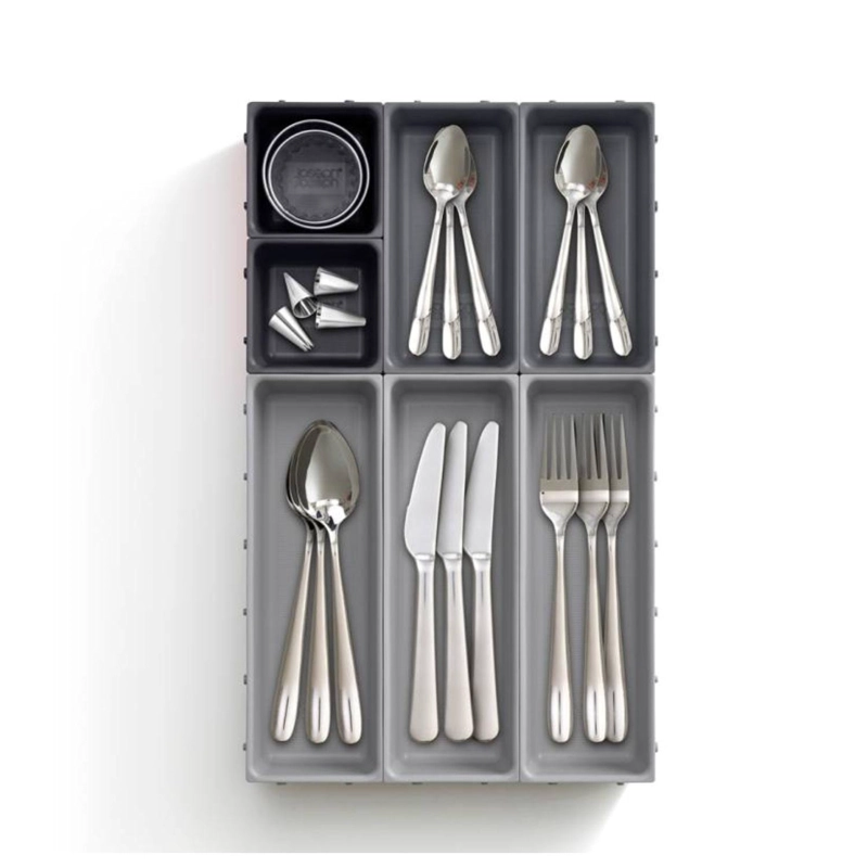SET ORGANIZADOR CAJONES BLOX 7 PIEZAS GRIS - 1