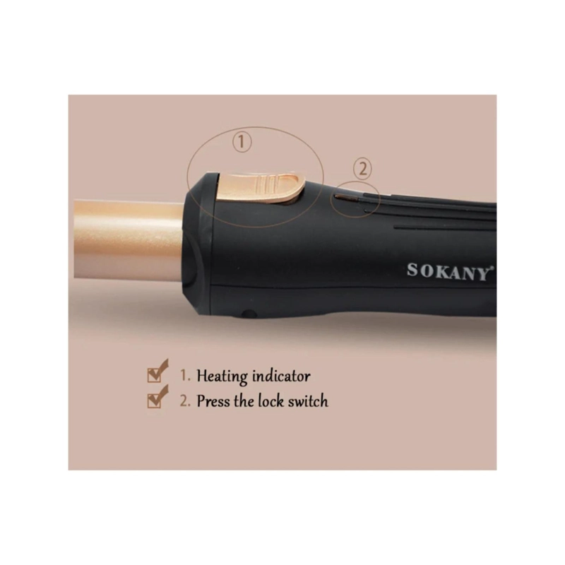 ONDULADOR RIZADOR DE PELO TELESCOPIO PORTATIL HB-787 SOKANY - 4