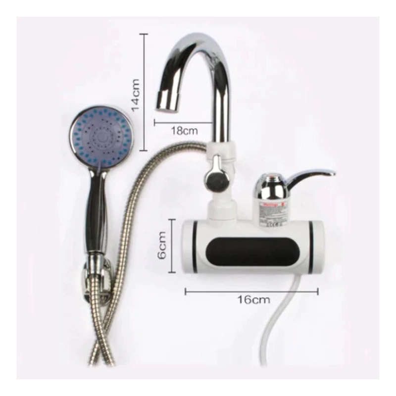 GRIFO LLAVE CALENTADOR DE AGUA PARA COCINA GIRA 360° LED - 3