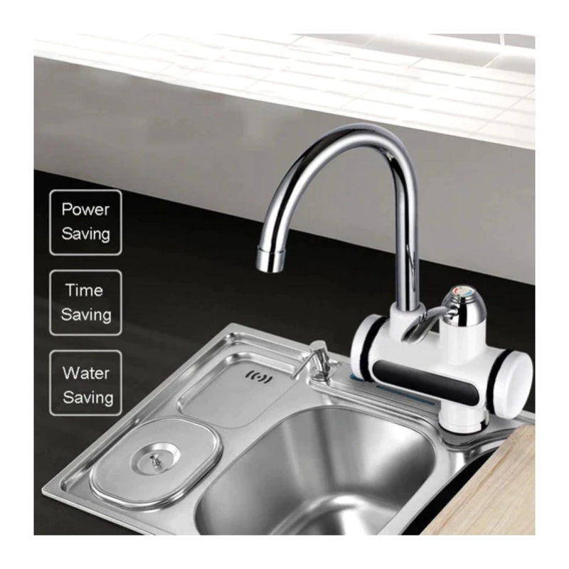 GRIFO LLAVE CALENTADOR DE AGUA PARA COCINA GIRA 360° LED - 4