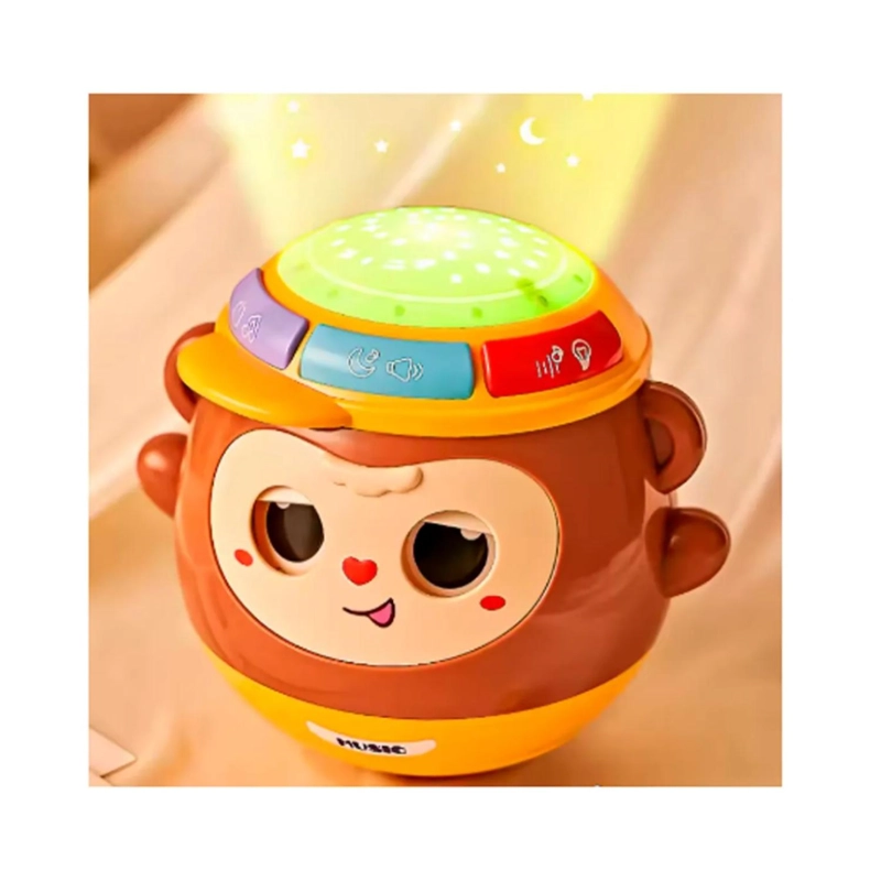 JUGUETE TAMBOR MUSICAL DIDACTICO PARA BEBES ROSADO INFANTIL - 3