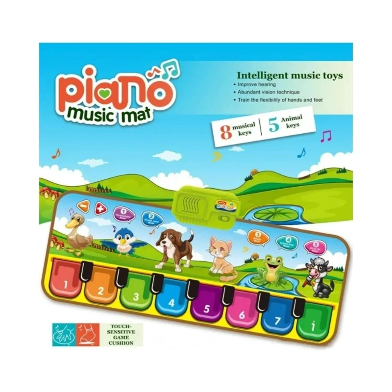 JUGUETE ALFOMBRA PIANO MUSICAL SONIDOS DE ANIMALES INFANTIL - 3