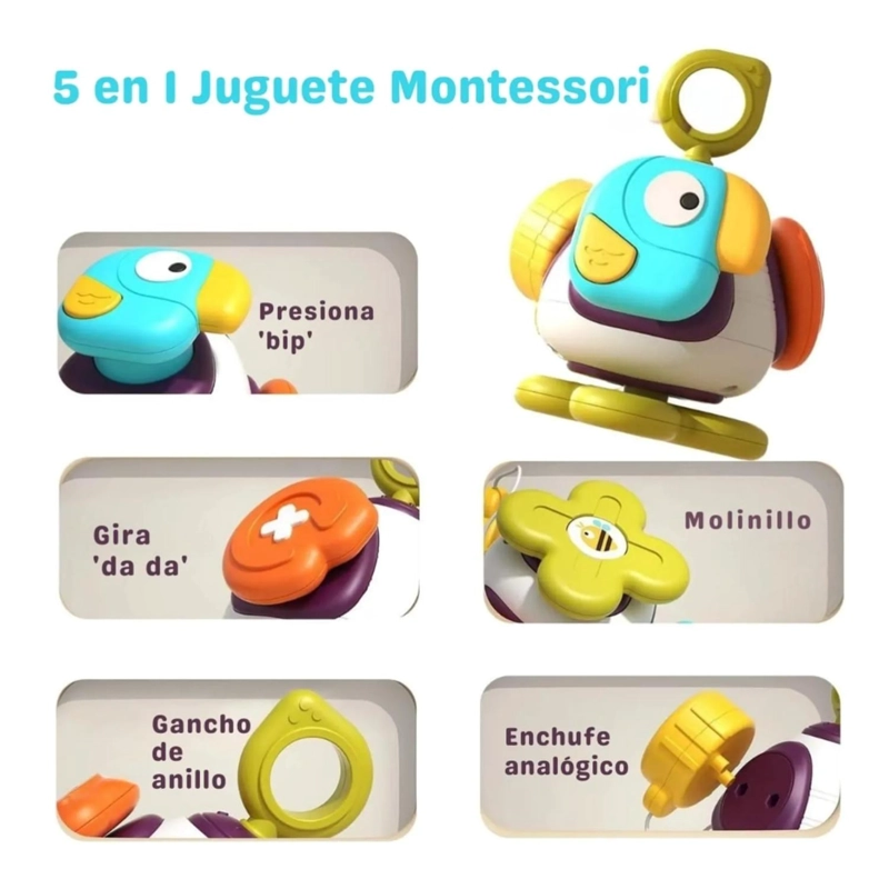 JUGUETE ABEJA DIDACTICO INTERACTIVO MORDEDOR INFANTIL - 3