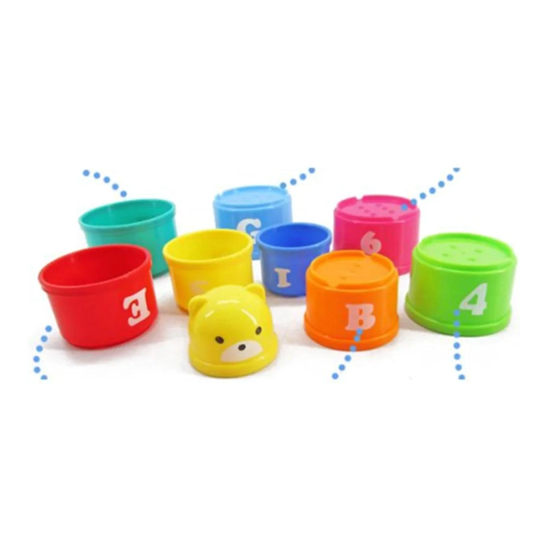 JUGUETE TAZA DIDACTICA TORRE ARMABLE APRENDIZAJE INFANTIL - 2
