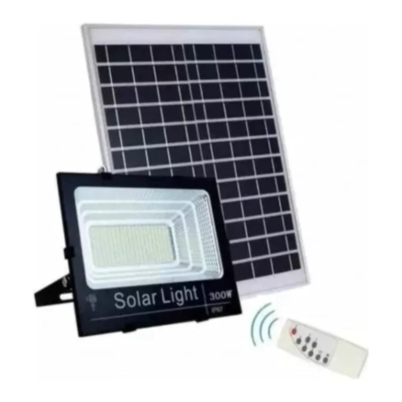 FOCO LED CON PANEL SOLAR 300W MONTABLE AJUSTABLE - 1
