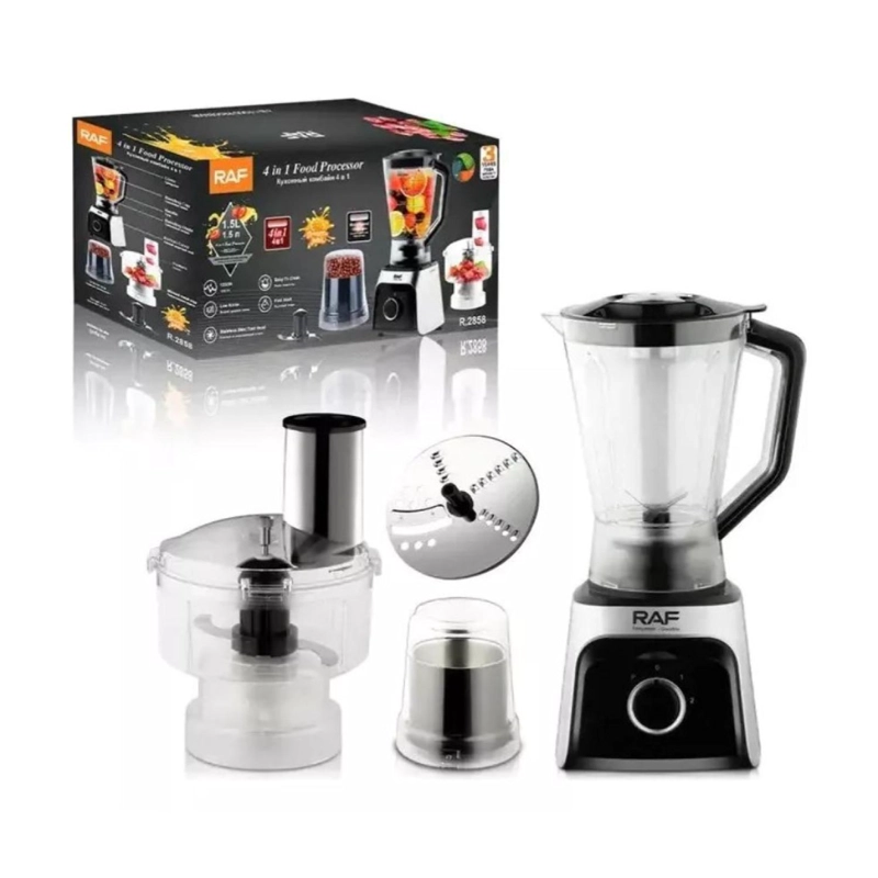 PROCESADOR DE ALIMENTOS 1200W LICUADORA 4 EN 1 R2858 RAF - 5