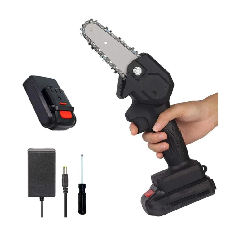 MINI MOTOSIERRA ELECTRICA RECARGABLE CORTE Y PODA - 3