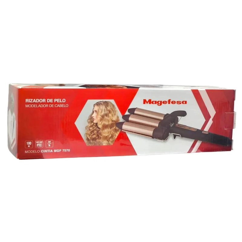 RIZADOR DE PELO CERAMICO 100W 3N CINTIA MGF7570 MAGEFESA - 5