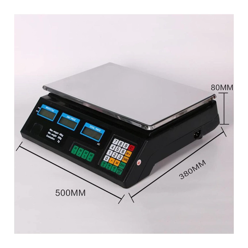 PESA BALANZA DIGITAL ELECTRONICA 40KG BASCULA DE PRECIOS - 3