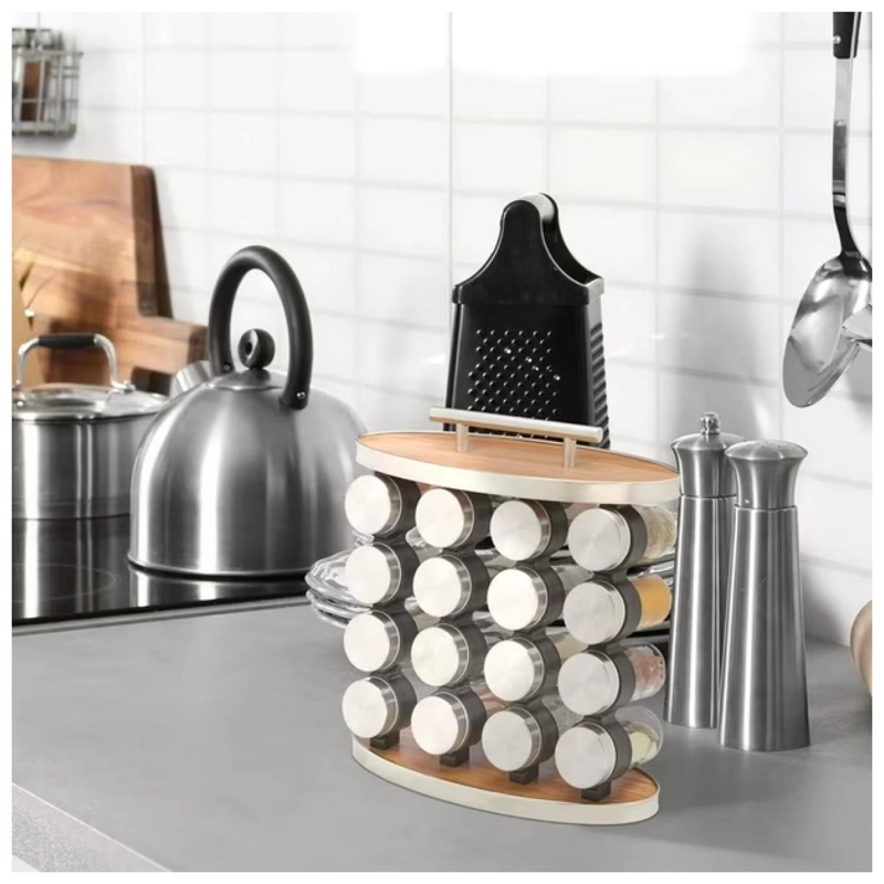 SET DE CONDIMENTERO 16 PIEZAS 29X28CM ESPECIERO PARA COCINA - 3